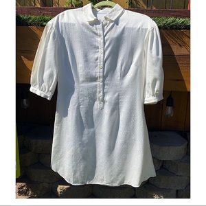 NWT-Original Penguin Brand Sz-S Swiss Dot off-white dress w/pockets!